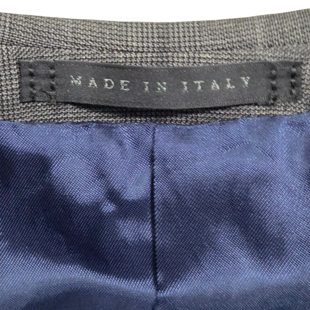 Ledbury GUABELLO Plaid Check Wool Suit Rare‎ Mens 40R 32×29 Made In Italy
